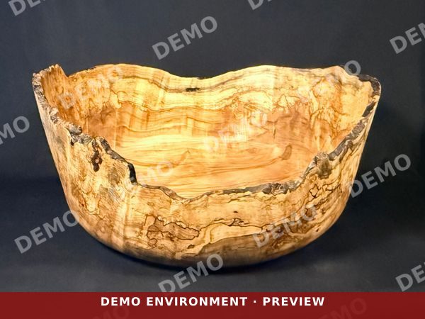 Live Edge Maple Burl Bowl