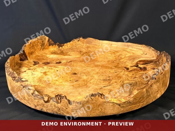 Live Edge Maple Burl Lazy Susan