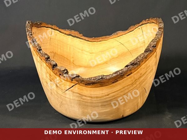 Live Edge Maple Bowl