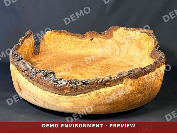 Live Edge Maple Burl Lazy Susan