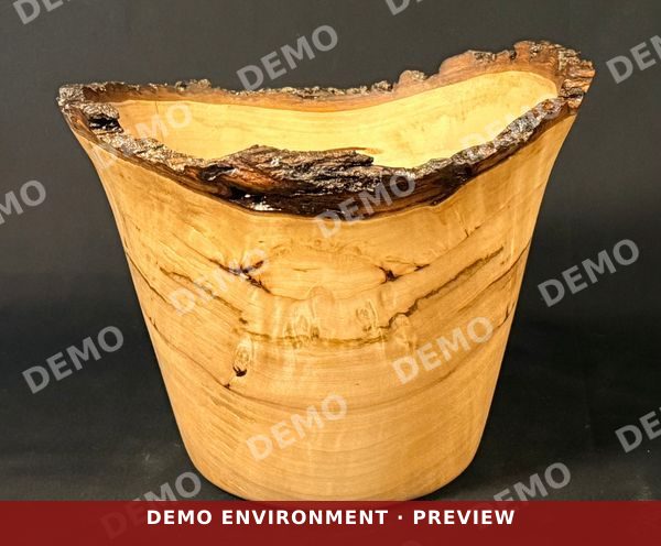 Live Edge Maple Bowl, Vase