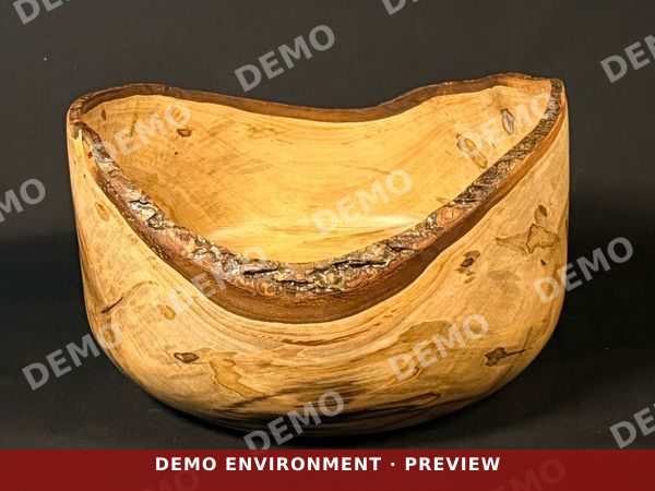 Live Edge Maple Bowl
